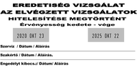 Szöveglemez Expert 3960 dupla dátumos bélyegzőhöz